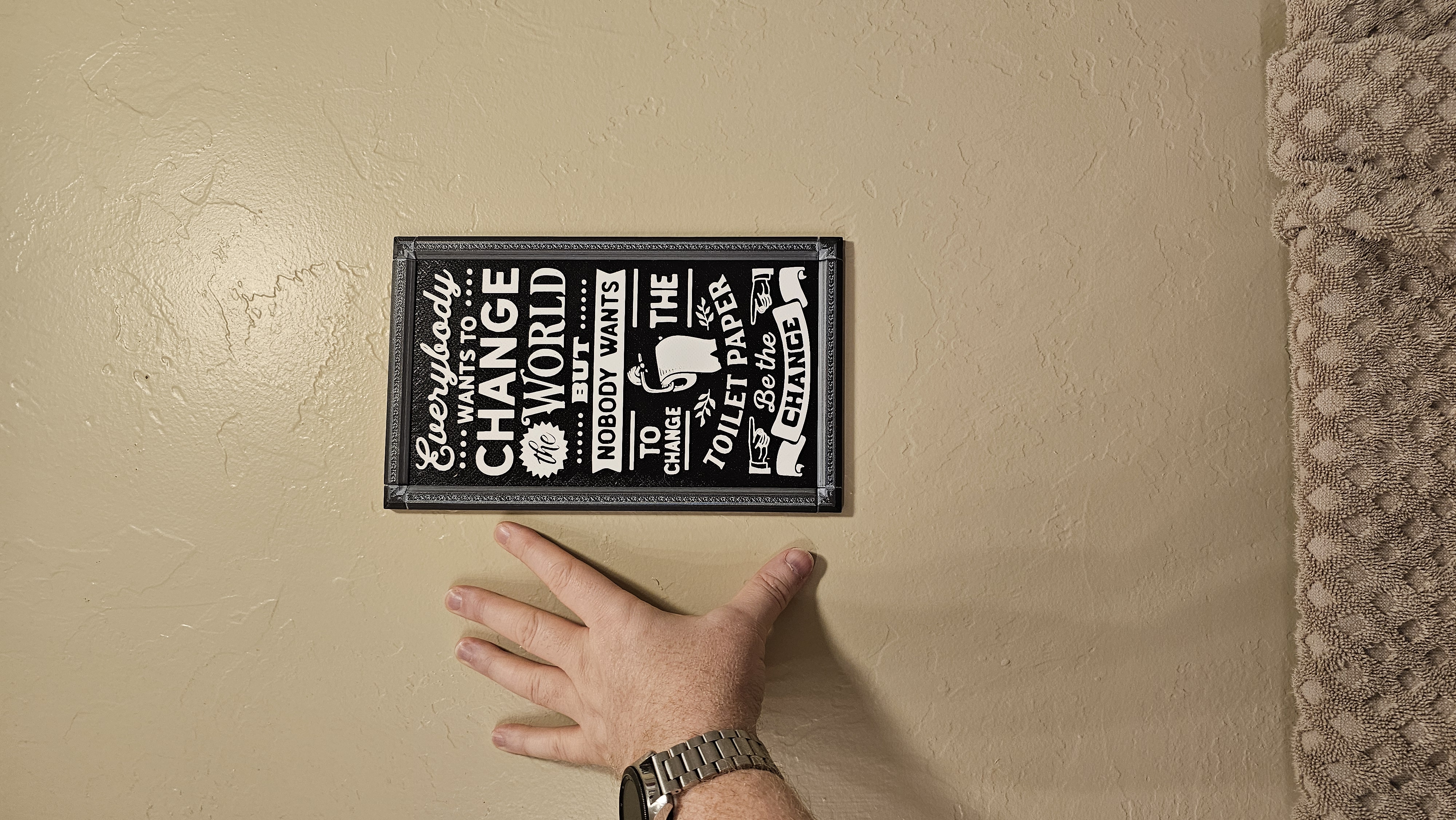 Decorative Craft Sign - 3D printed home decor sign